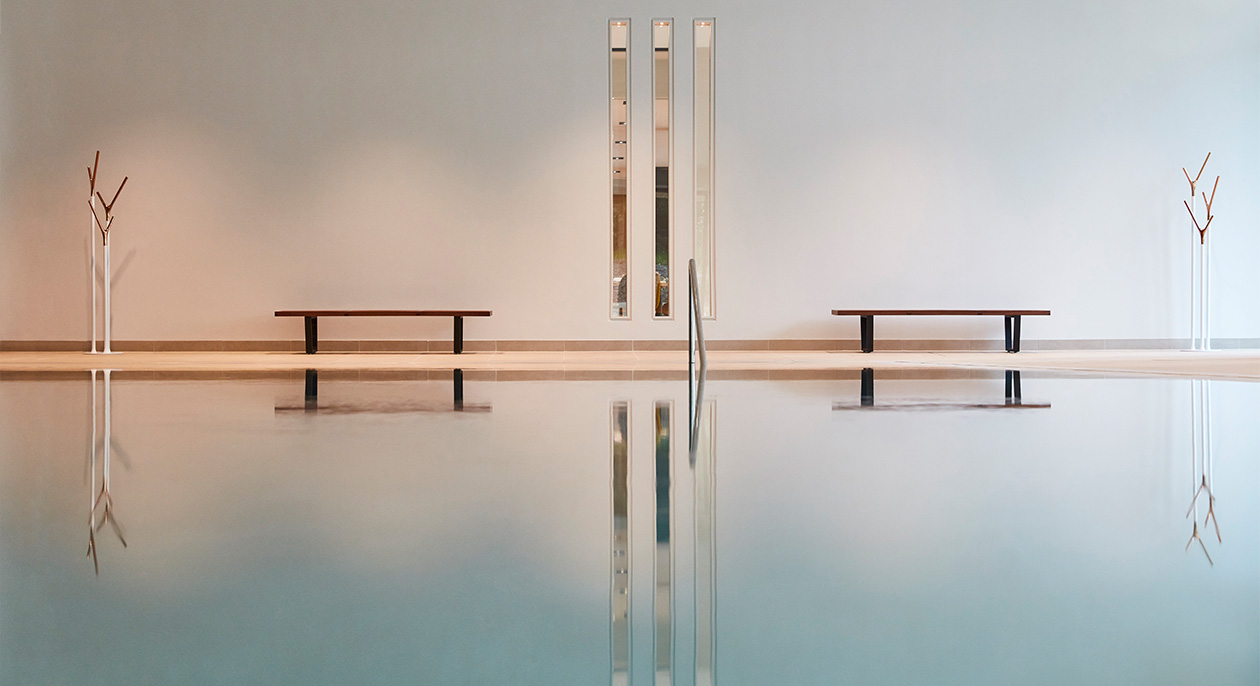Indoor Pool Doors At Rudding Park Spa